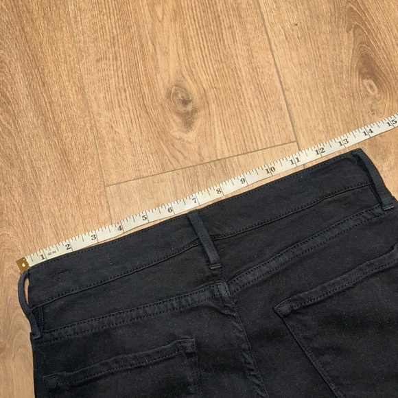 FRAME Le Forever Karlie Flare High-rise Jeans In Black size 25 - Picture 11 of 12